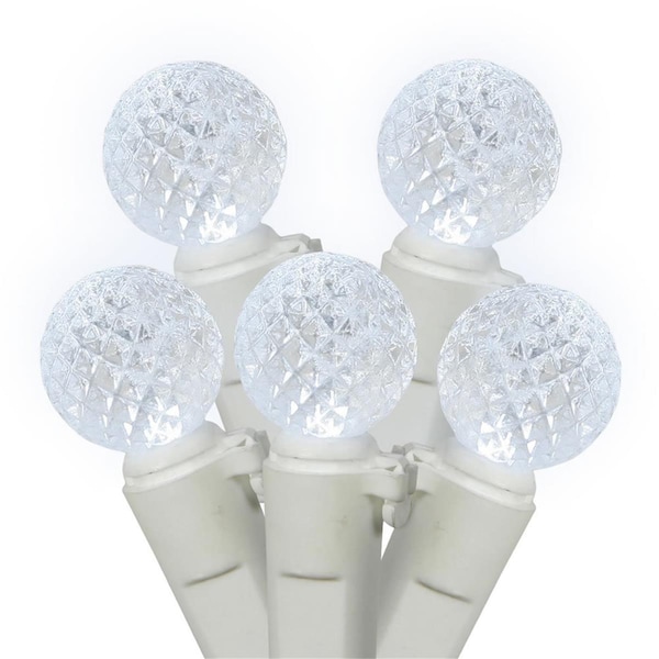 Vickerman LED White Wire G12 End Connecting 4 in. Spacing 34 ft. Long Light Set with Cool White Lights X4W9105PBG - main